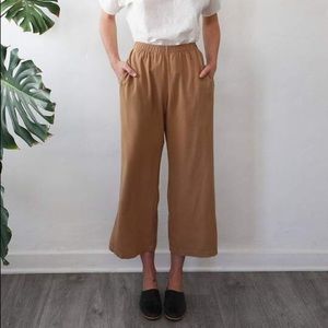 Me & Arrow Sailor Wide Leg Crop Pants